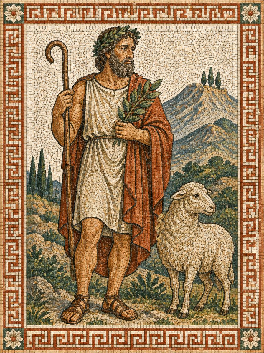 Mosaic of Hesiod