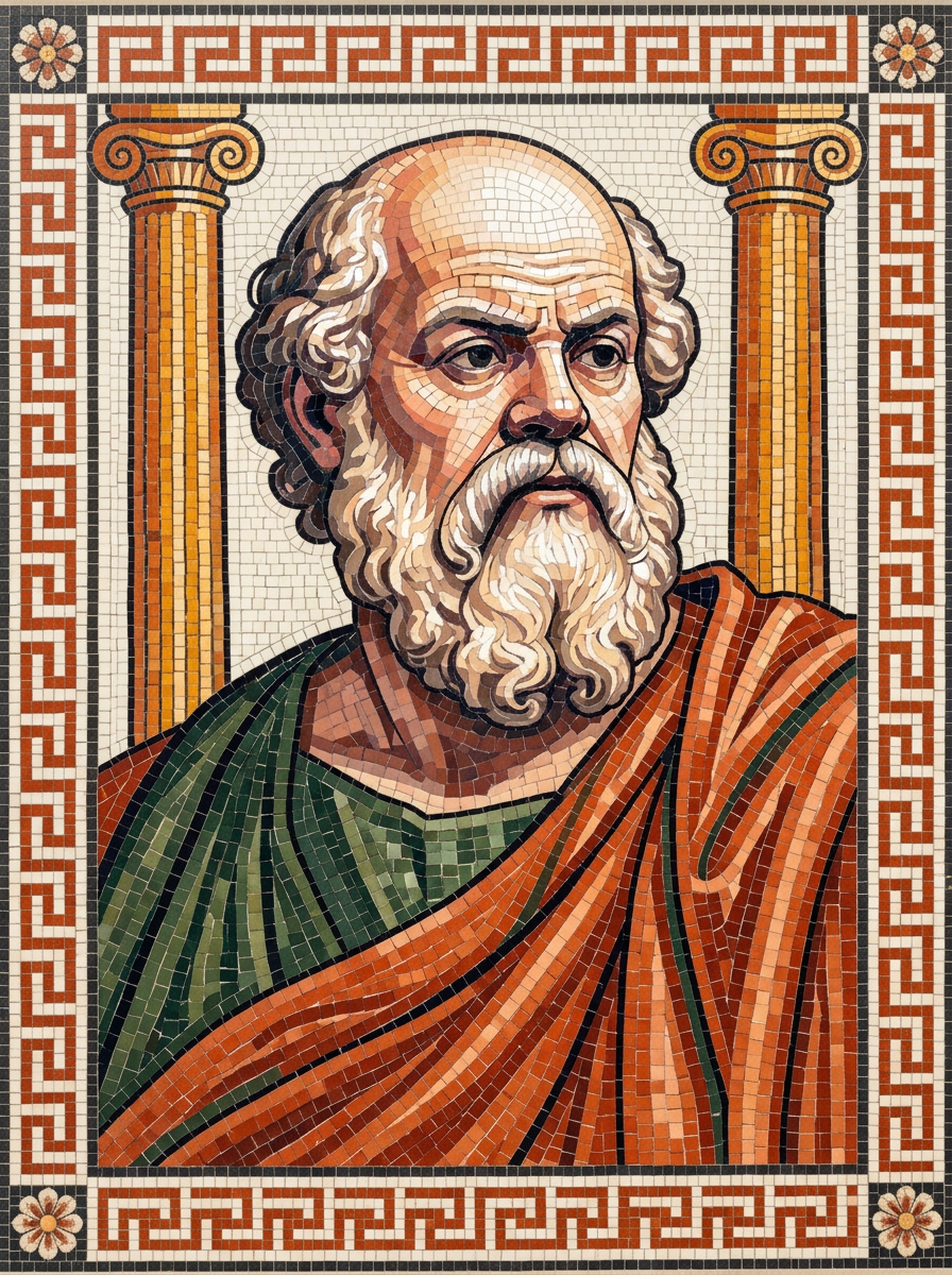 Mosaic of Socrates